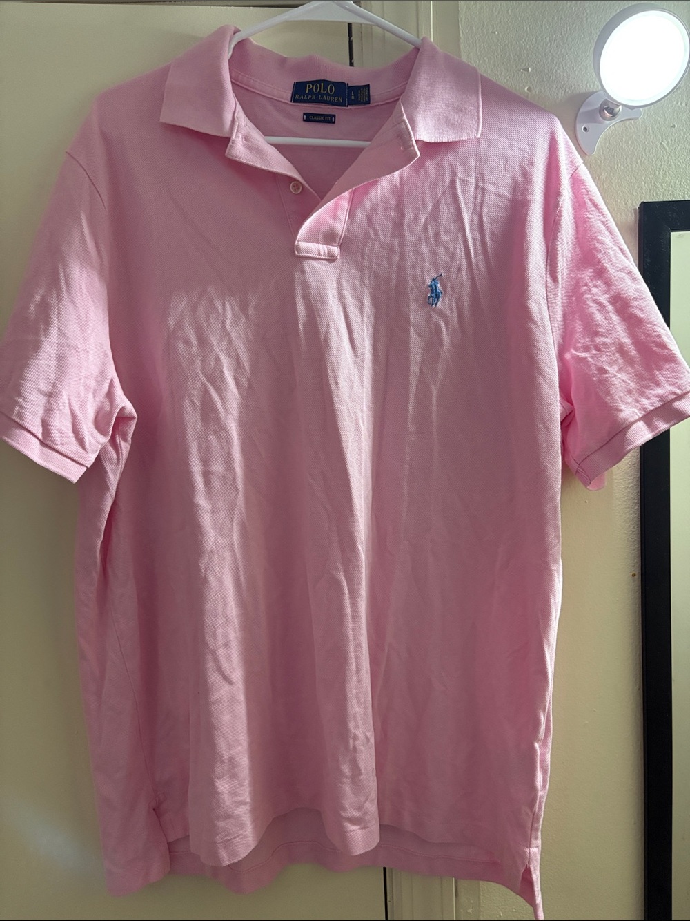 Polo by Ralph Lauren Pink Men’s Short Sleeve Polo Shirt